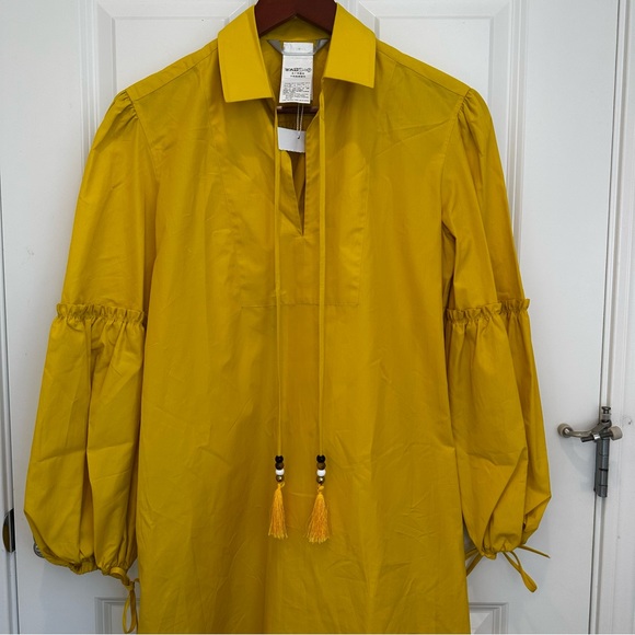 SOLD! on ebay MaxMara Poplin Fedora label-cut Full-Sleeve Tunic DressSize:IT36 - Picture 9 of 13